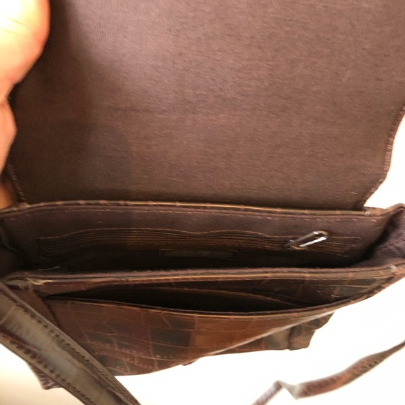 Nine West NWOT Earth Brown Vegan Reptile Snake - Picture 6 of 9